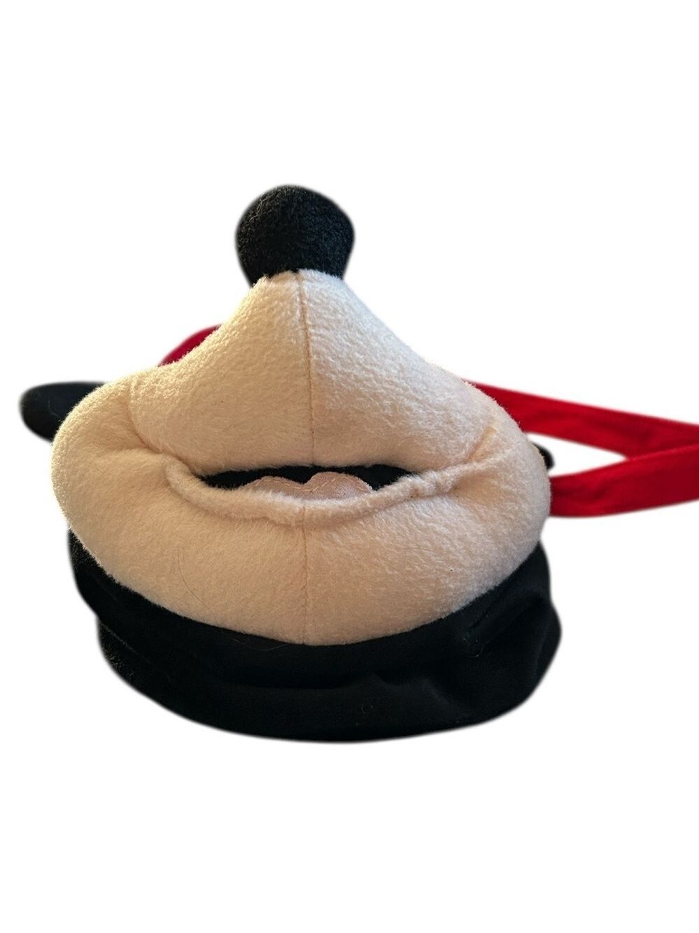 Disney Minnie Mouse Red and Black Plush Purse Shoulder Bag with 3-D Head Zip - Picture 4 of 10